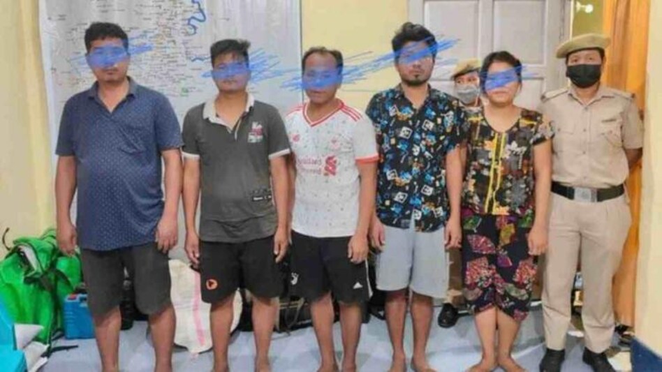 Illegal Myanmar Nationals detained