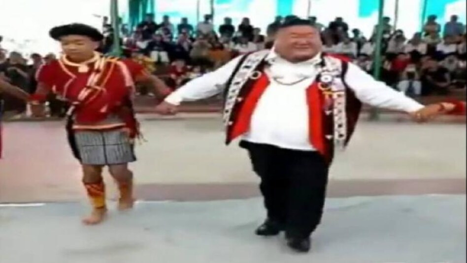 Nagaland Minister Temjen Imna Along shakes a leg at traditional fest