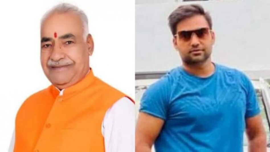 Expelled BJP leader Vinod Arya (L) and his son Pulkit Arya (R)