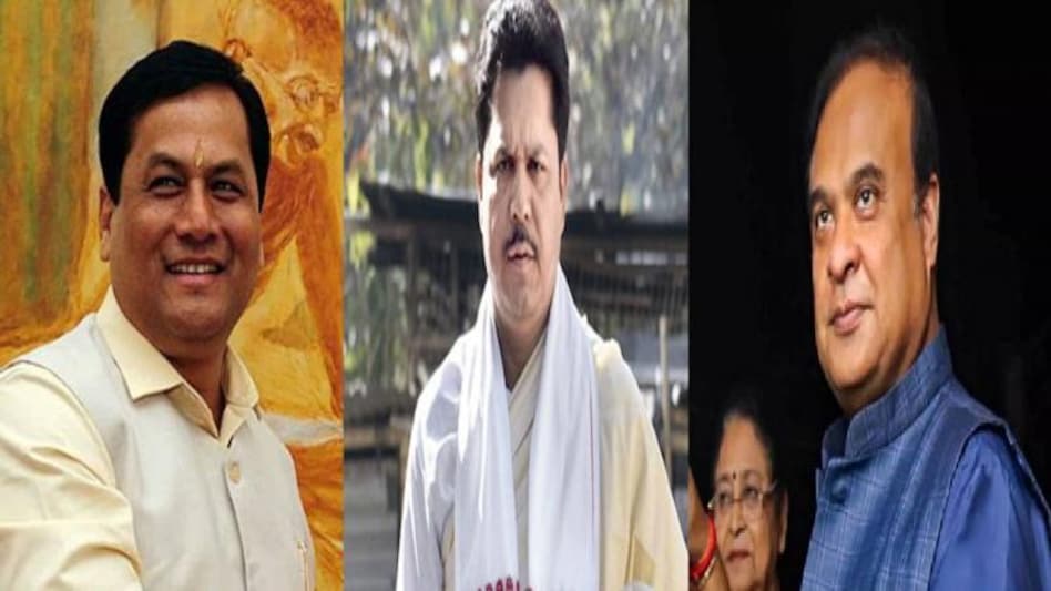 Former Assam CM Sarbananda Sonowal (L), APCC Chief Bhupen Borah (C), Assam CM Himanta Biswa Sarma (R) Former Assam CM Sarbananda Sonowal (L), APCC Chief Bhupen Borah (C), Assam CM Himanta Biswa Sarma (R)