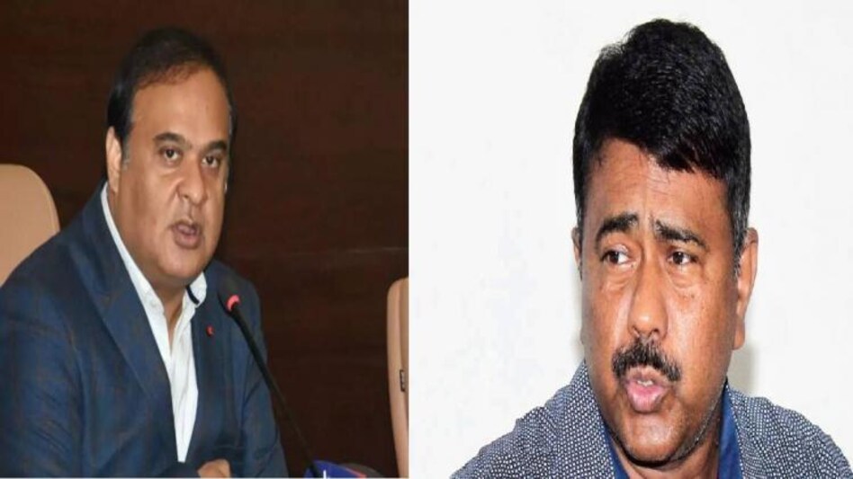 Assam Chief Minister Himanta Biswa Sarma (L), Assam MP Abdul Khaleque (R)