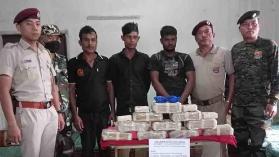 Mizoram Police seized drug worth 37 crore Mizoram Police seized drug worth 37 crore