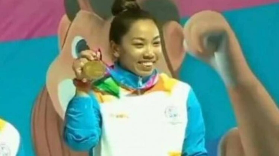 Mirabai Chanu wins gold medal in women's 49kg weightlifting 