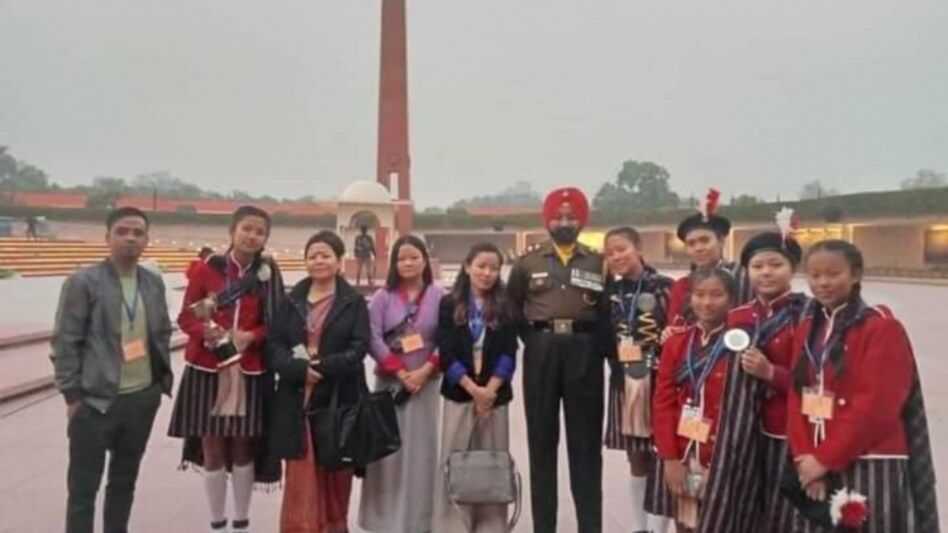 Sikkim school wins national level Pipe Band competition