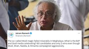 Modi magic failed miserably in Meghalaya, says Congress leader Jairam Ramesh Modi magic failed miserably in Meghalaya, says Congress leader Jairam Ramesh