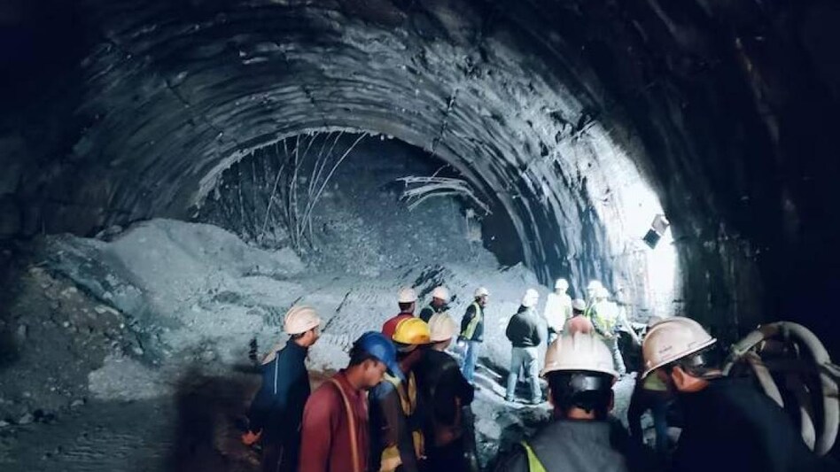 36 feared trapped as under-construction tunnel collapses in Uttarakhand - 36 feared trapped as under construction tunnel collapses in Uttarakhand -