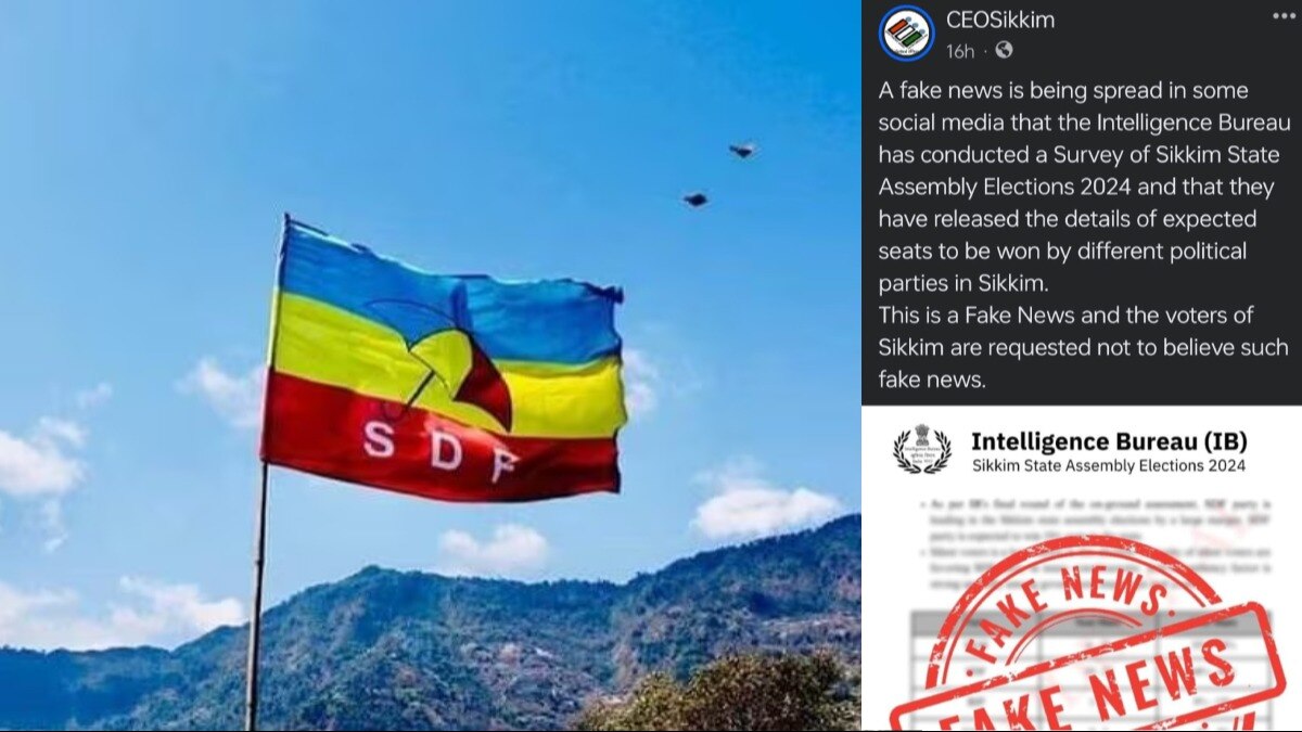 Sikkim Lok Sabha election: SDF spokesperson arrested over fake opinion poll