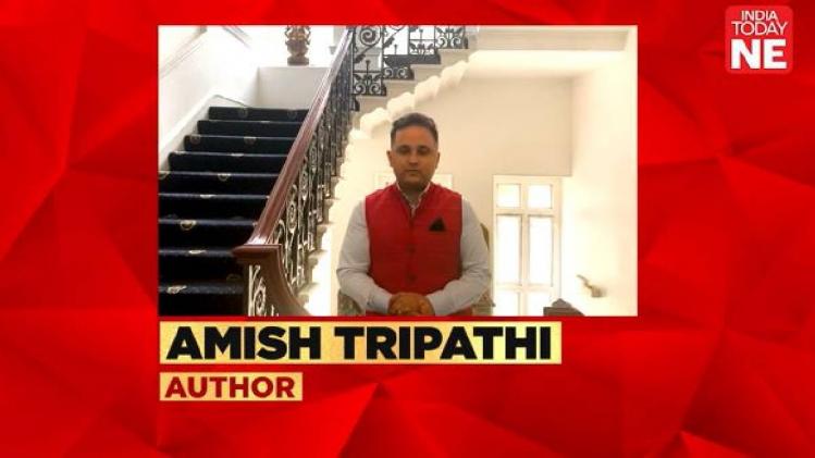 Author Amish Tripathi congratulates the India Today NE