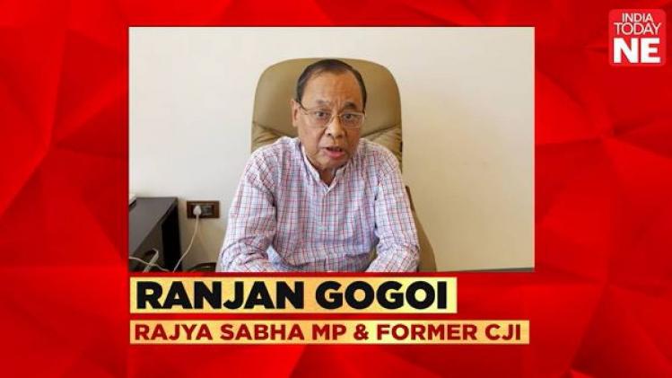  Rajya Sabha MP and former CJI Ranjan Gogoi congratulates the India Today NE