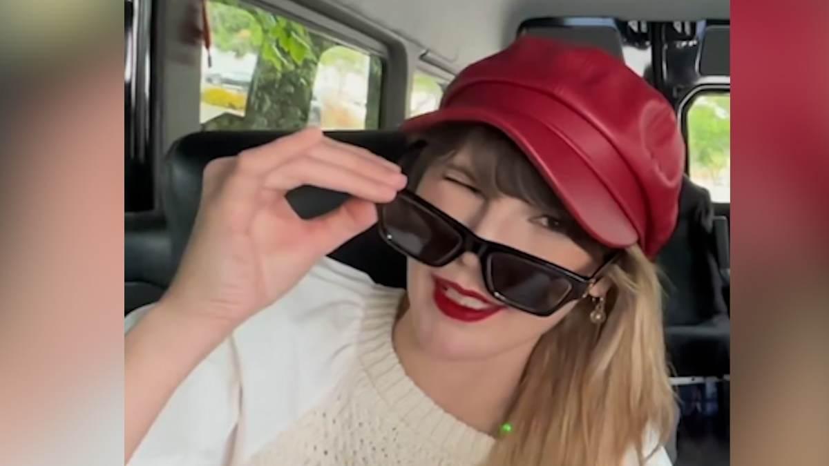 Taylor Swift lookalike Ashley Leechin escorted