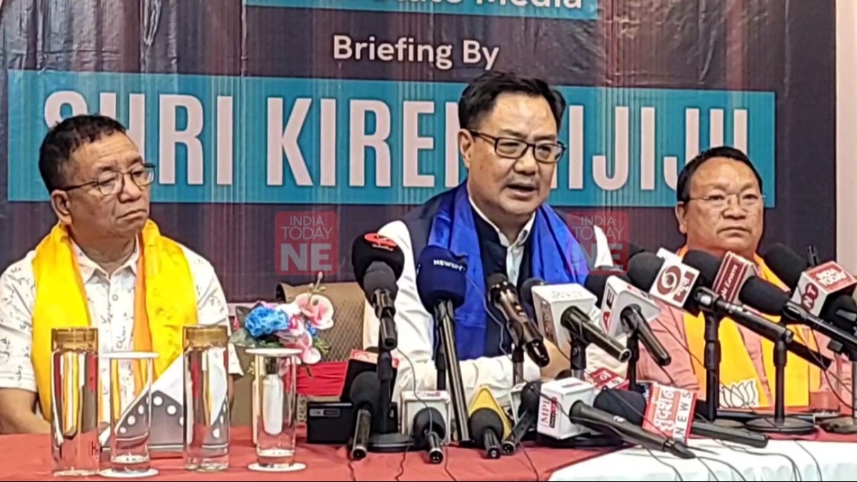 Arunachal: Union minister Kiren Rijiju praises ruling government for developmental initiatives in border areas