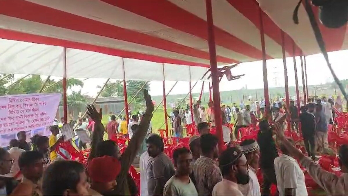 Assam residents protest against proposed cement factory in Sonapur