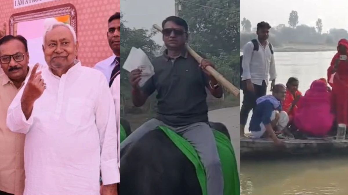 कोई भैंस पर बैठा, कोई नाव से आया