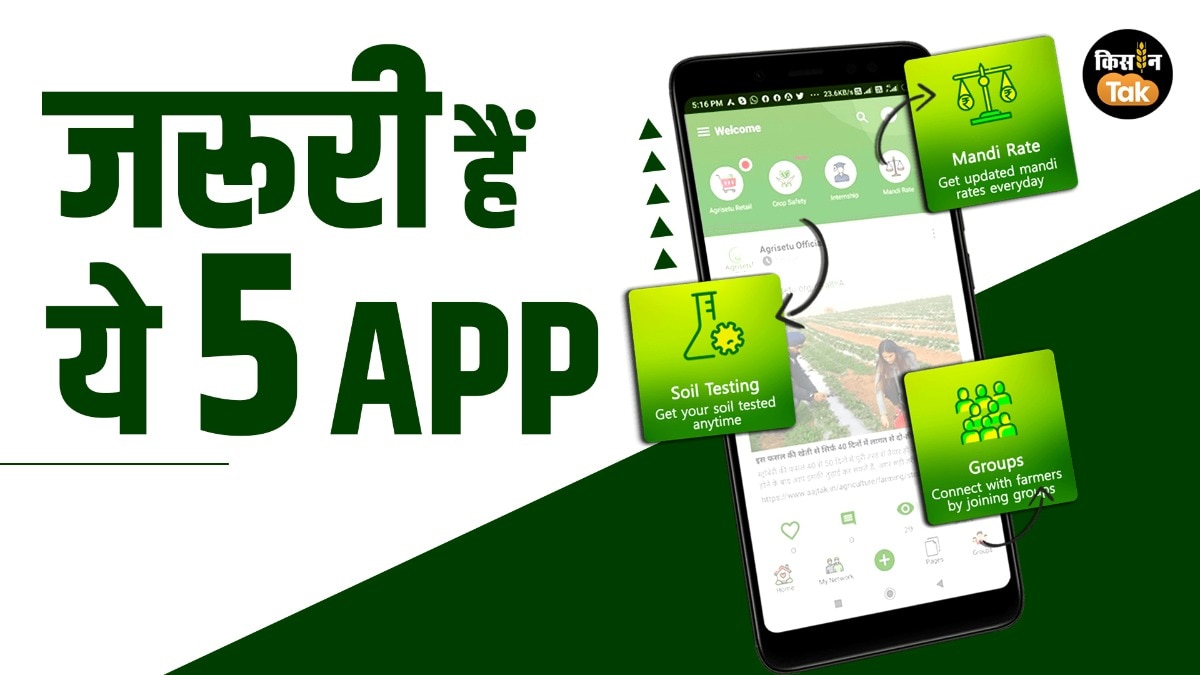 PHOTOS: हर किसान के फोन में होने चाहिए ये 5 ऐप, जाने पूरी डिटेल और फायदे