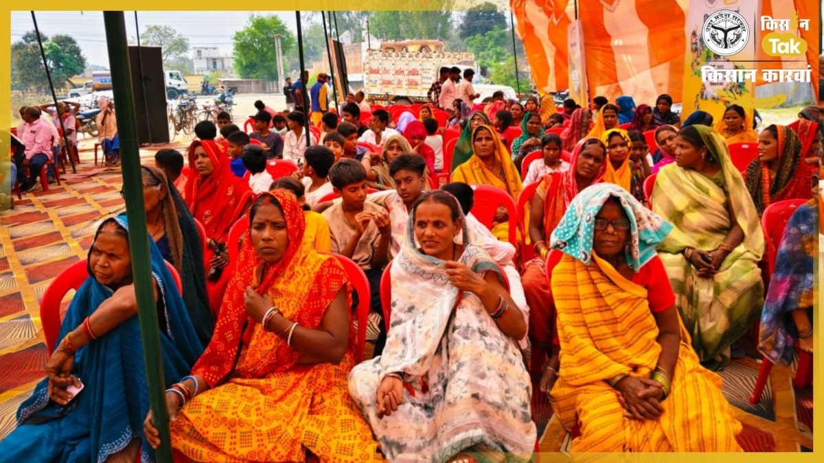 PHOTOS: महाराजगंज पहुंचा 'किसान कारवां', अन्नदाताओं को मिला कम लागत में ज्यादा उत्पादन का मंत्र