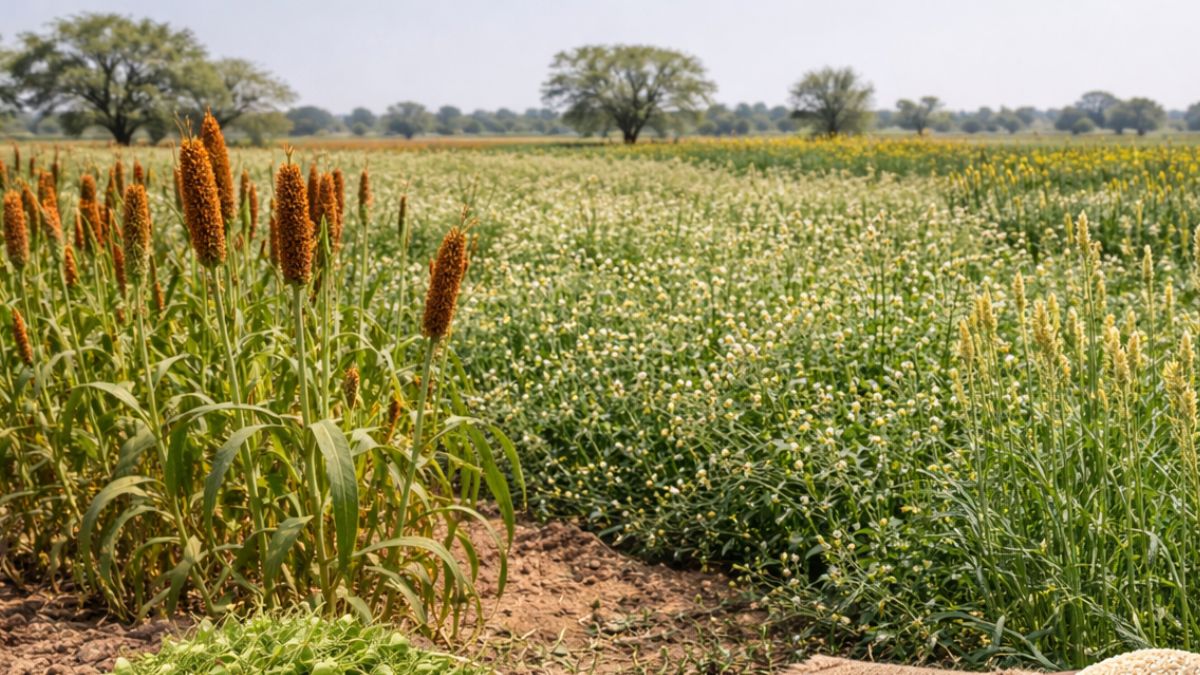 कम पानी में उगने वाली फसलें