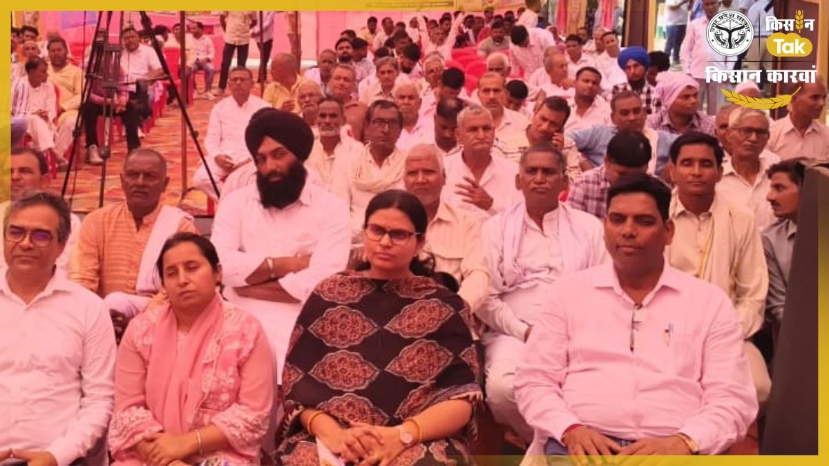 PHOTOS: मुजफ्फरनगर में सजा किसान कारवां का मंच, वैज्ञानिक तरीके से मछली पालन की मिली जानकारी