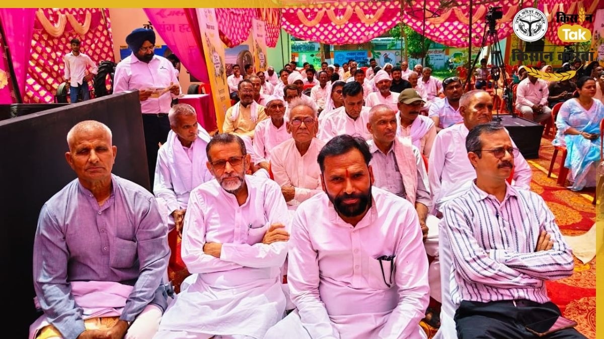PHOTOS: सहारनपुर में किसान कारवां में जुटी किसानों की भीड़, कृषि-पशुपालन एक्सपर्ट्स ने बताए खास टिप्‍स