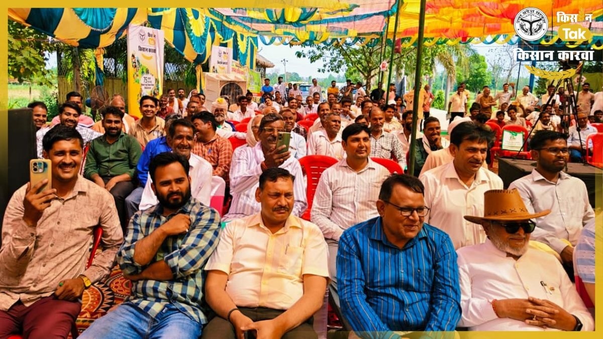 Photos: मेरठ में दिखी किसान कारवां की धूम, इनकम टिप्‍स और योजनाओं की जानकारी के लिए जुटे किसान