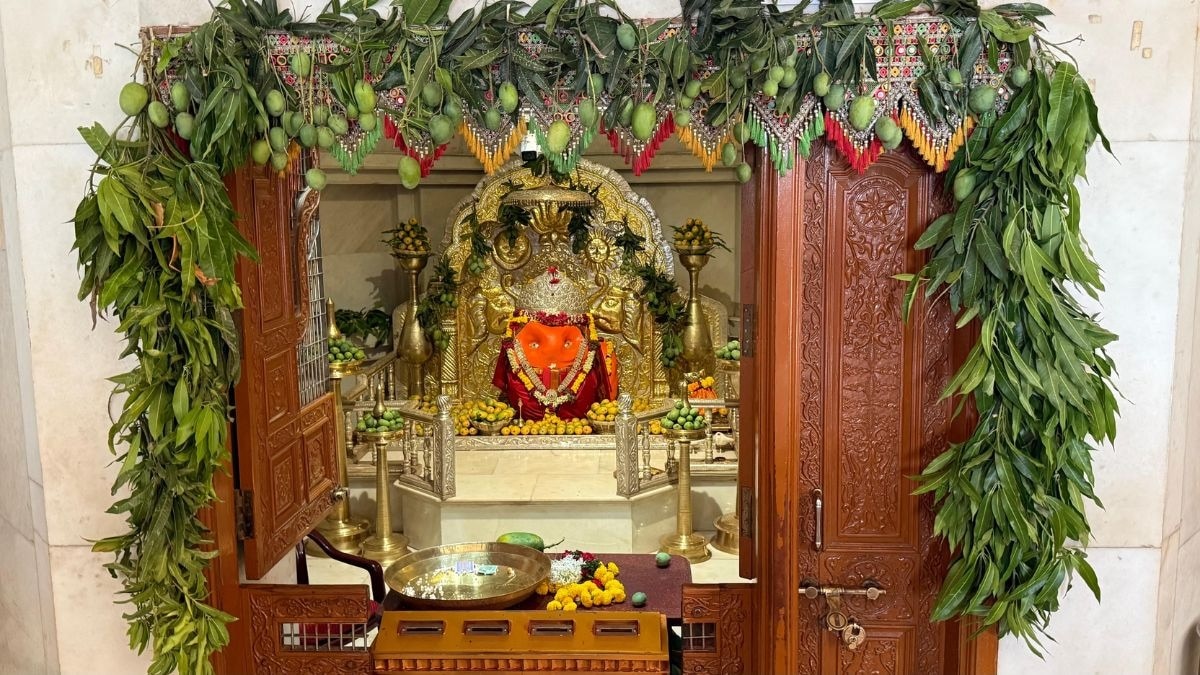 आम से सजे गणपति