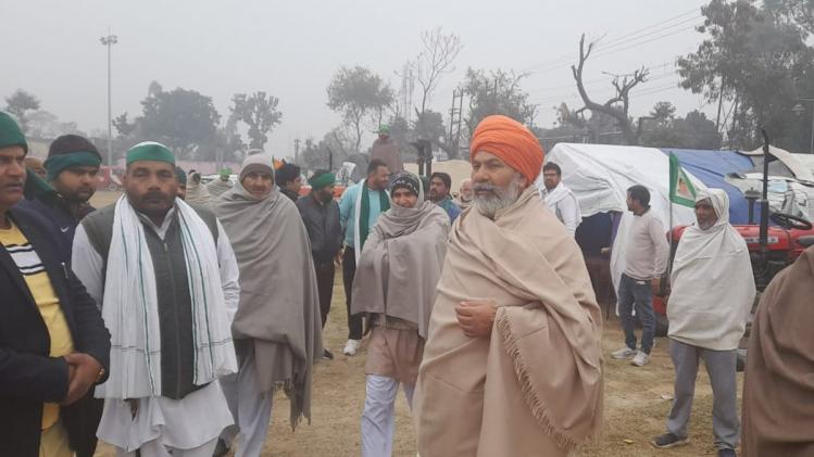 UP के मुजफ्फर नगर में राकेश टिकैत का धरना शुरू