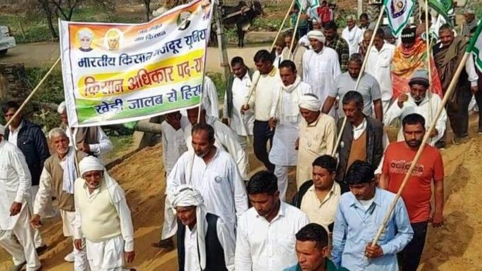 किसानों ने फिर शुरू किया आंदोलन, सांकेतिक तस्वीर