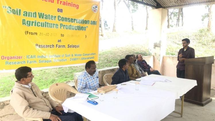 ICAR-IISWC में म‍िट्टी, जल संरक्षण और कृषि उत्पादन के लिए फील्ड प्रशिक्षण शुरू