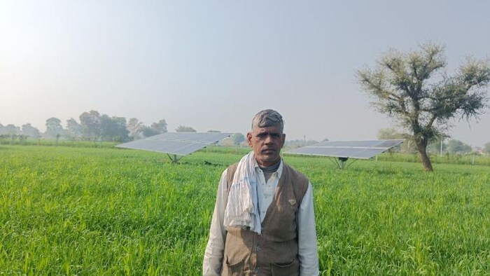 जयपुर के मुहाना गांव के किसान धन्नाराम यादव अपने खेत में.