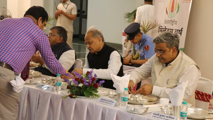 राजस्थान विधानसभा के सभी सदस्यों को मिलेट्स अनाजों का डिनर कराया गया.