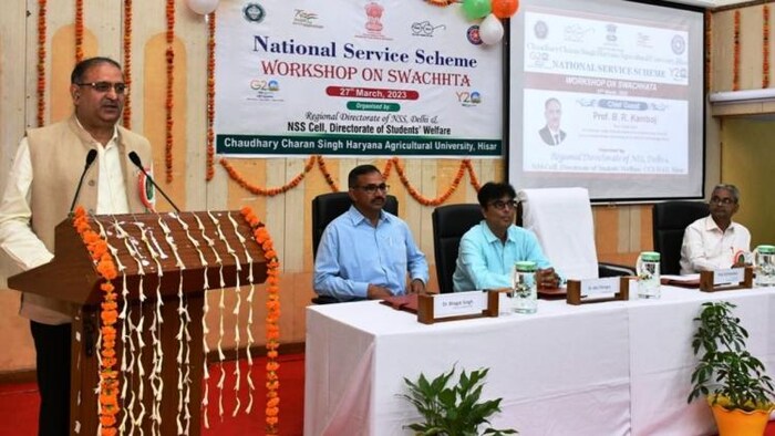 हरियाणा कृषि विश्वविद्यालय ने स्वच्छता विषय पर आयोजित किया कार्यशाला