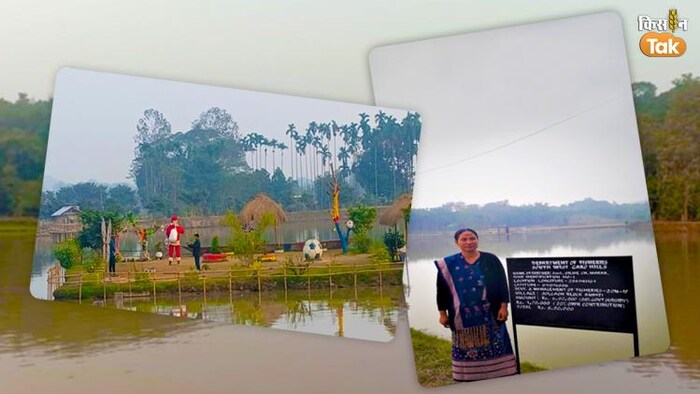 सिल्मे मार्क और उनका तालाब. फोटो क्रेडिट-एनीमल हसबेंडरी डिपार्टमेंट