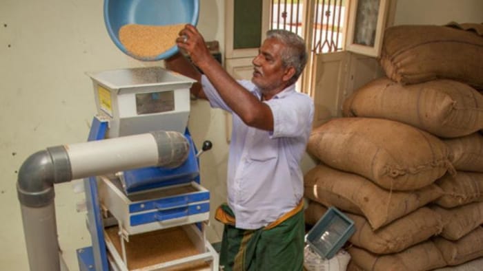 मिलेट्स डिहलर मशीन