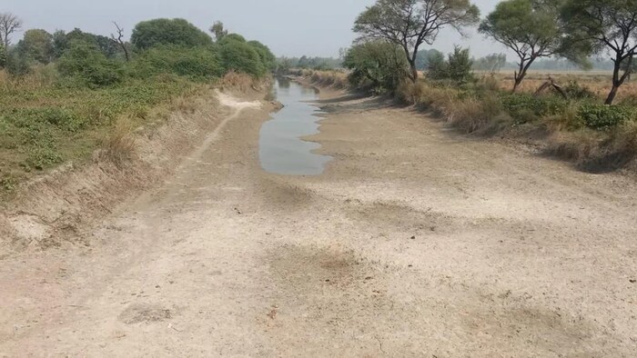 सूखी पड़ी है नहरे
