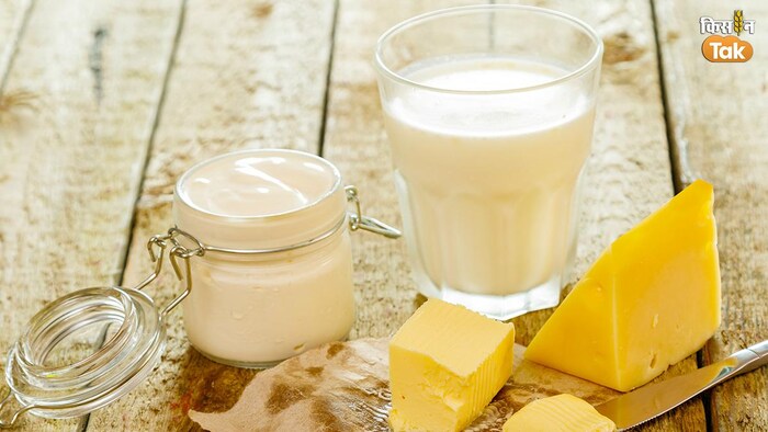 दूध और उसके प्रोडक्ट का प्रतीकात्मक फोटो.