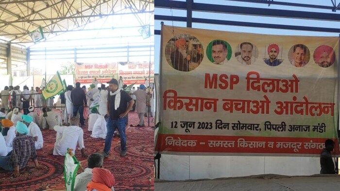 सूरजमुखी को लेकर कुरुक्षेत्र में शुरू हुआ किसानों का आंदोलन