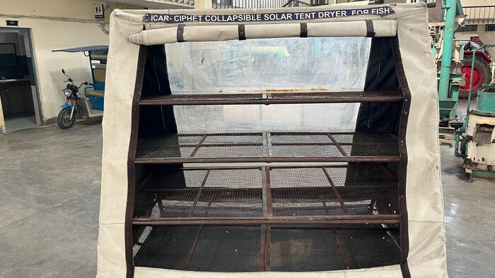 ये है तैयार सोलर ड्रायर. फोटो क्रेडिट-किसान तक