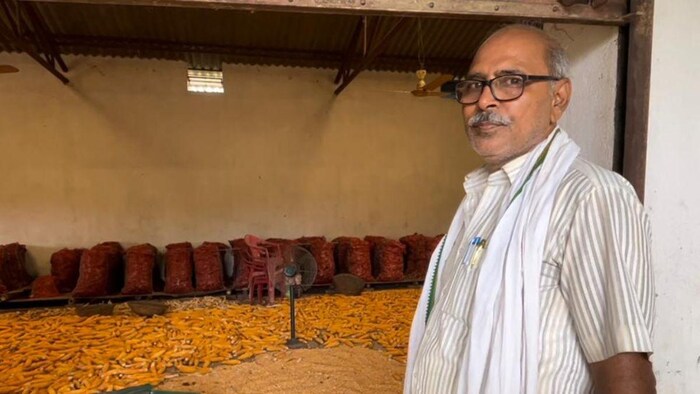 अमरजीत सिन्हा करीब तीन दशक से अपने खेतों में कई तरह की फसलों के बीज तैयार कर रहे हैं.फोटो -किसान तक
