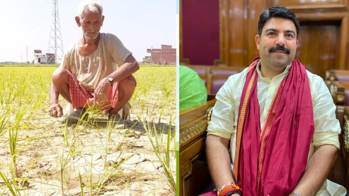 देवरिया जिले में बारिश नहीं होने के चलते सूखे के संकट का डर किसानों को सताने लगा है.