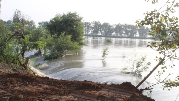 प्रदेश में गंगा, यमुना नदी खतरे के जलस्तर से ऊपर बह रही है.