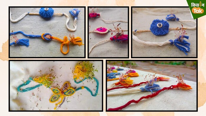 देसी कपास से बना रक्षाबंधन (Photo-Kisan Tak).
