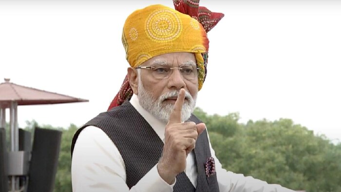 प्रधानमंत्री नरेंद्र मोदी ने लाल किले से देश की जनता को संबोधित किया (फोटो साभार-India Today/PTI)