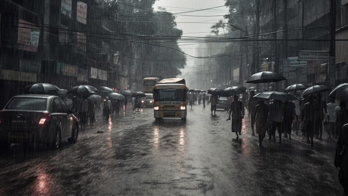 तमिलनाडु और केरल में बारिश के आसार हैं