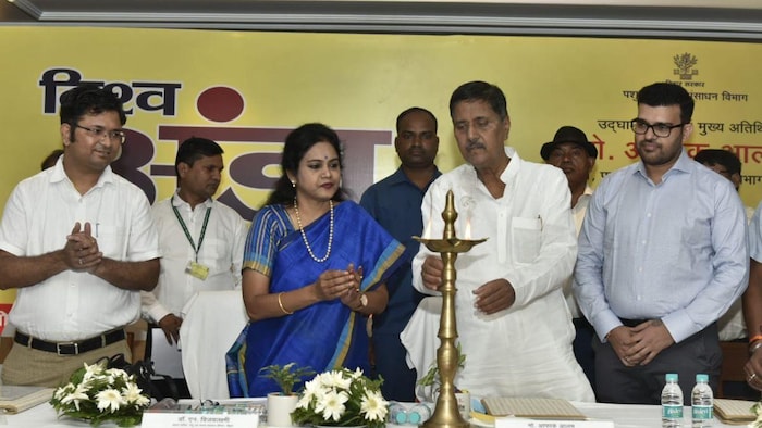 पटना में विश्व अंडा दिवस को लेकर पशु व मत्स्य संसाधन विभाग की ओर से कार्यक्रम आयोजन किया गया. फोटो-किसान तक