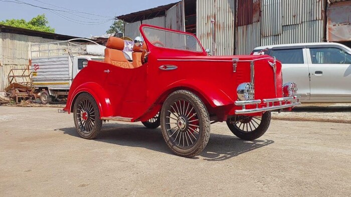 देसी जुगाड़ से बनी डाली विंटेज कार