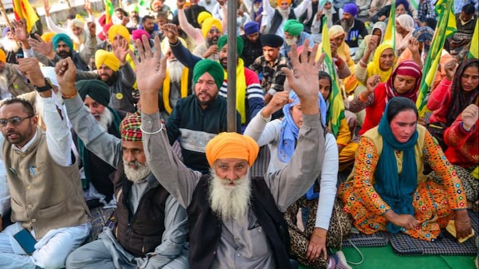 Farmers protest