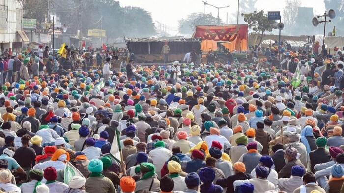 पंजाब में किसानों की महापंचायत. (सांकेतिक फोटो)