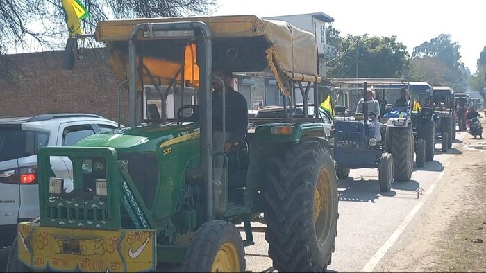 किसानों के दिल्ली मार्च पर हरियाणा पुलिस एक्शन में