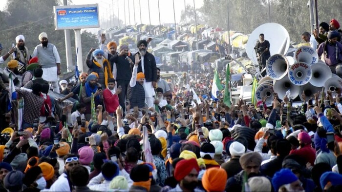 किसान आंदोलन कर रहे हैं किसानों को मिला संयुक्त किसान मोर्चा का समर्थन