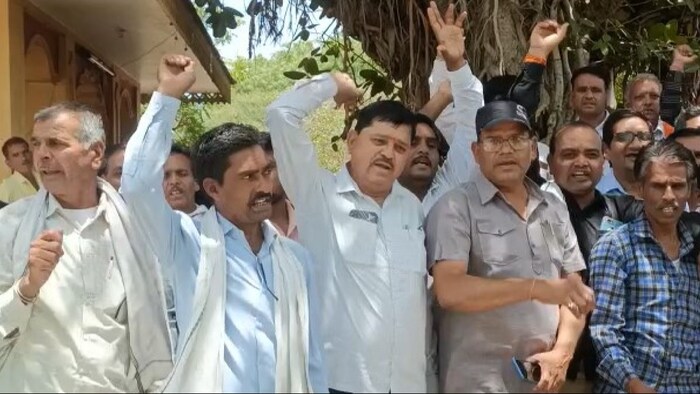 कर्नाटक में किसानों का विरोध प्रदर्शन