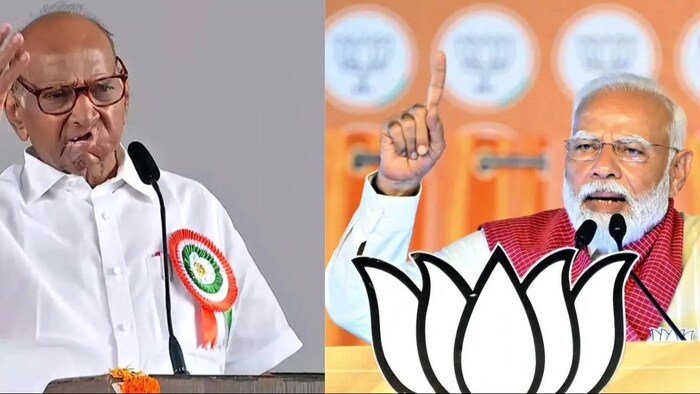 पीएम मोदी ने एक बार फिर बोला शरद पवार पर हमला